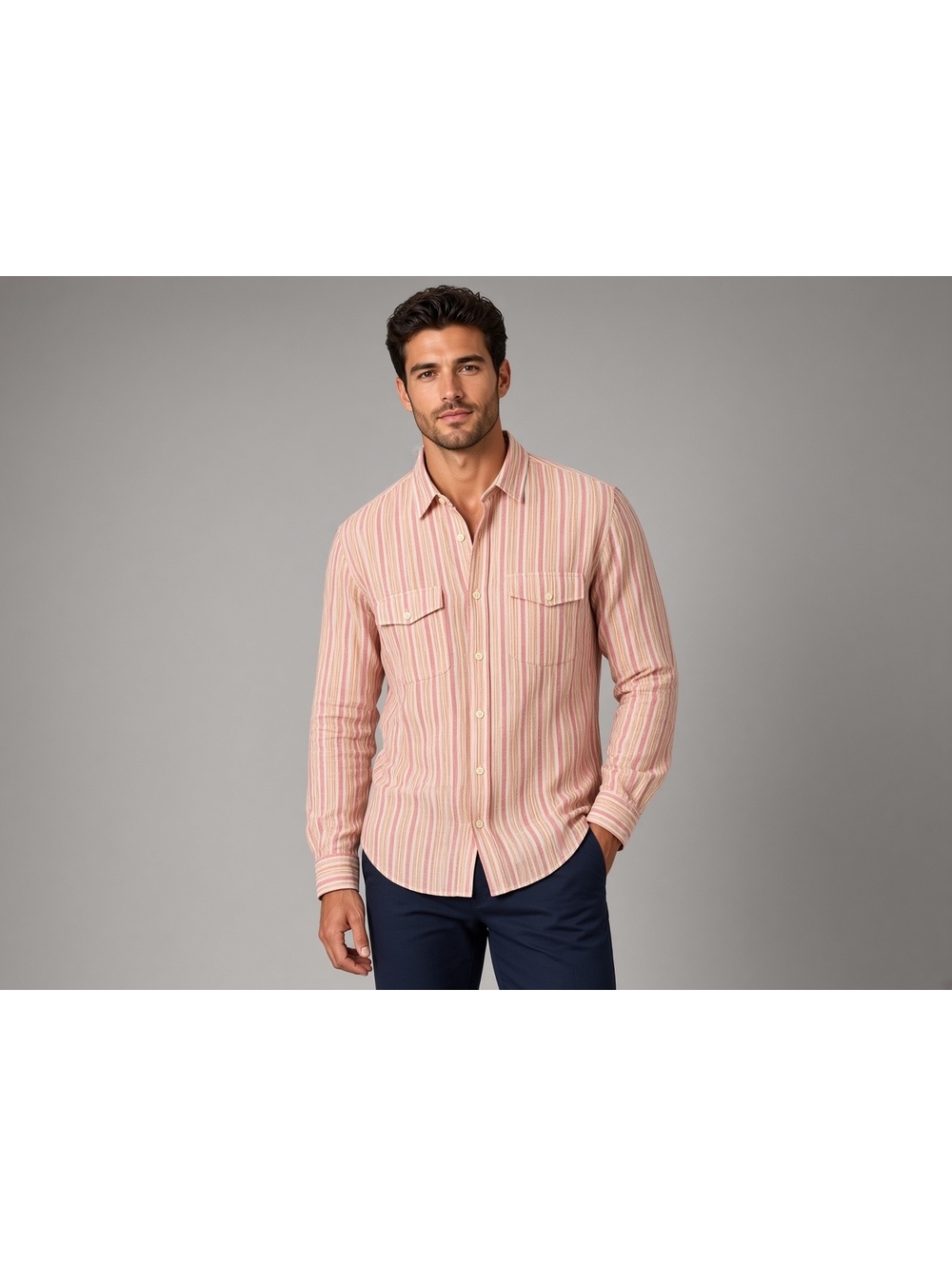 Banana Republic linen blend shirt L